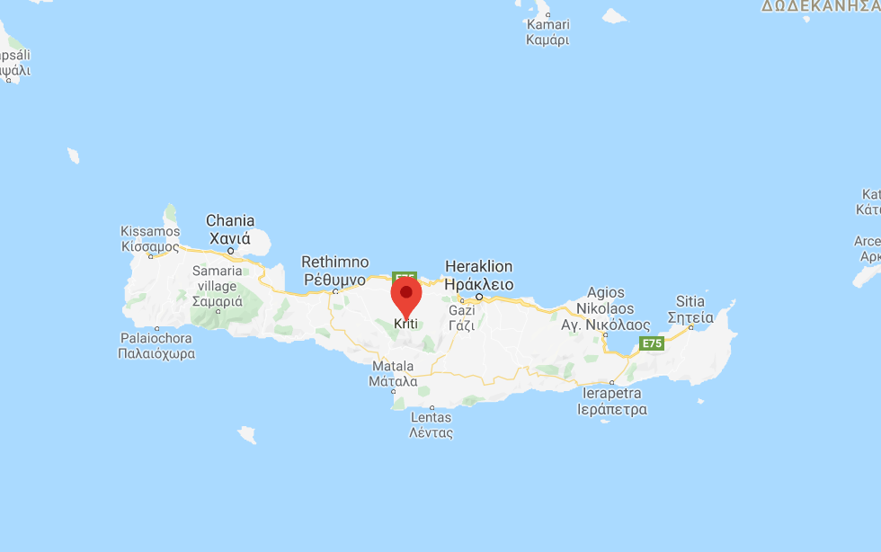 Map Of Crete 