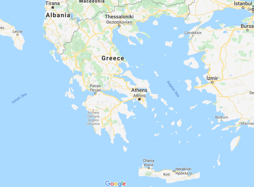 Map of Greece