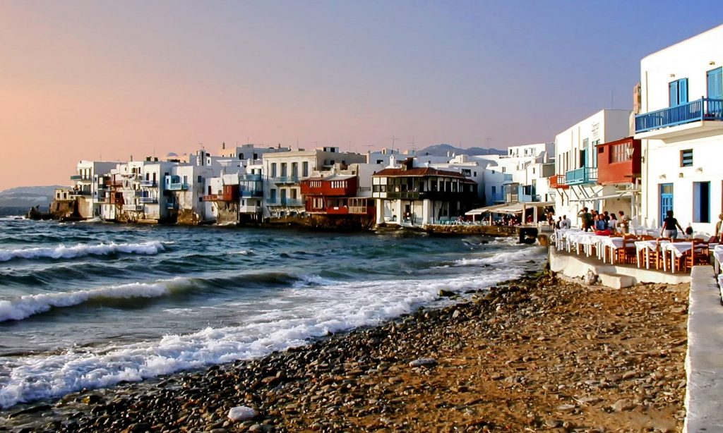 Small Venice in Mykonos Greece