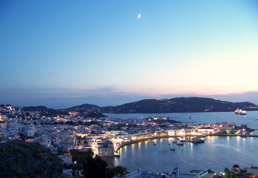 Mykonos Greek Island Chora town